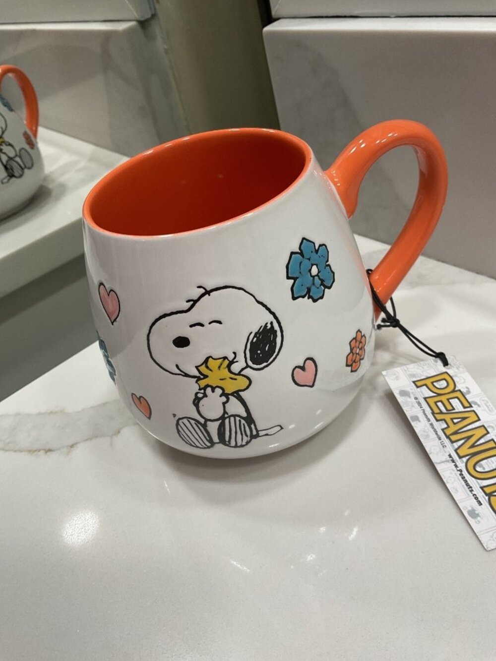 NWT Peanuts Snoopy Woodstock 20oz Stoneware Coffee Mug